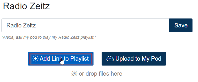 Playliste erstellen